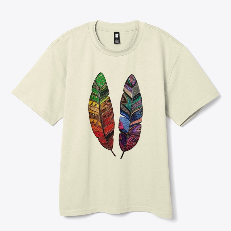  t shirt Peacock feather