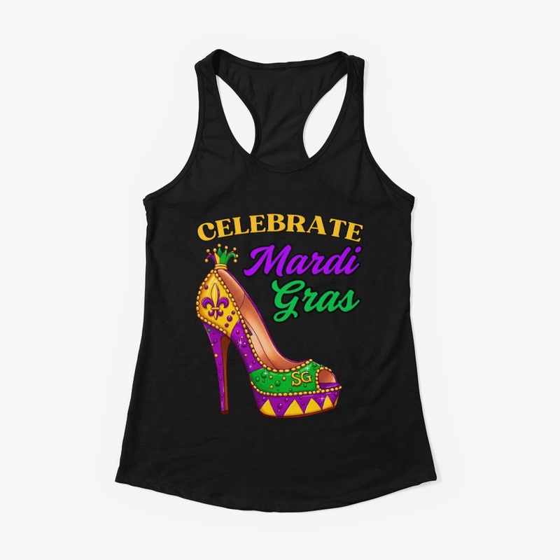 Mardi Gras Stiletto High Heel