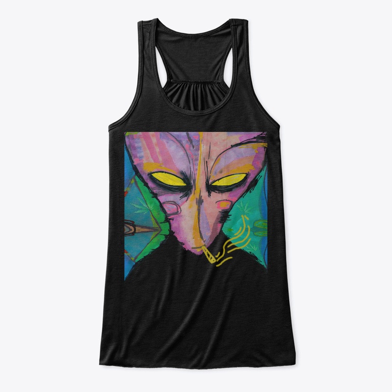 Smoking Alien T-shirt 