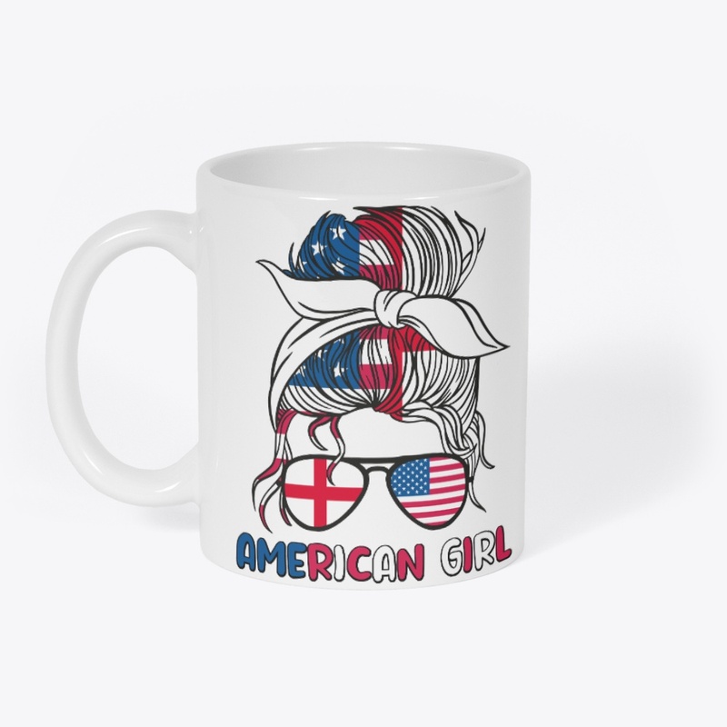  Half American Half English Girl USA