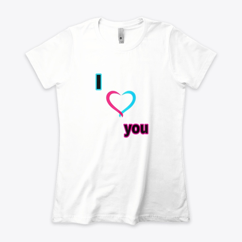 I Love You Premium unisex Tops by Toms™