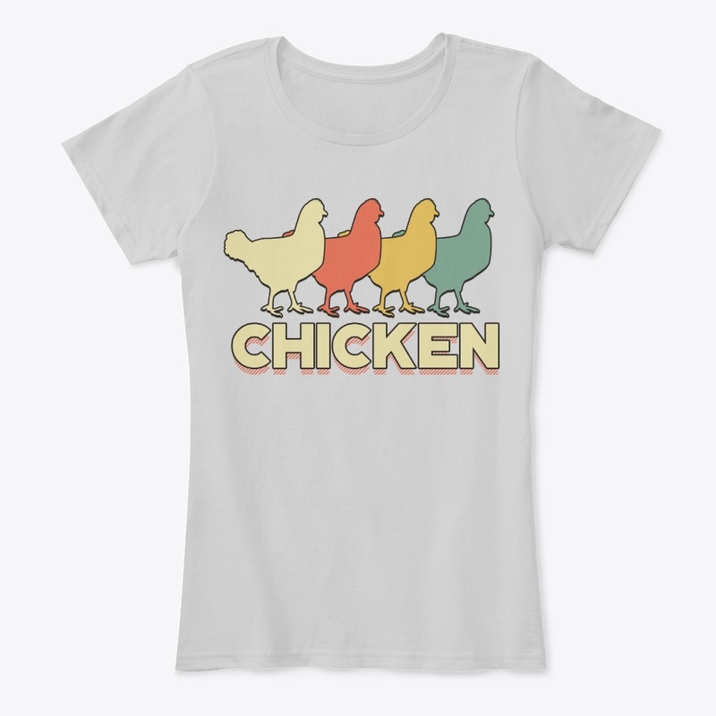 Retro Silhouette Vintage Chicken Lover