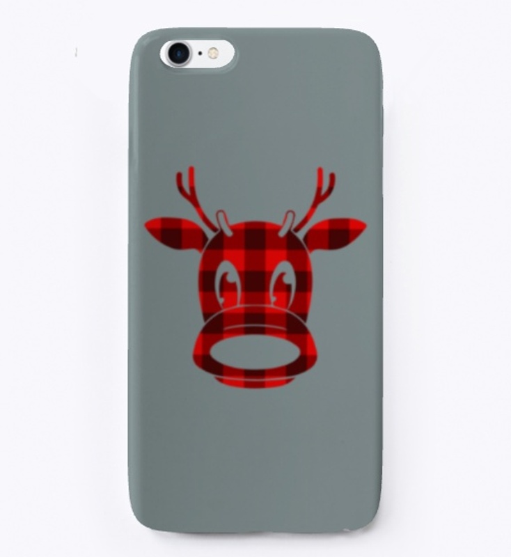 CHRISTMAS PLAID MOOSE