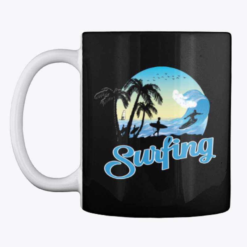 Surfing Sea Beach