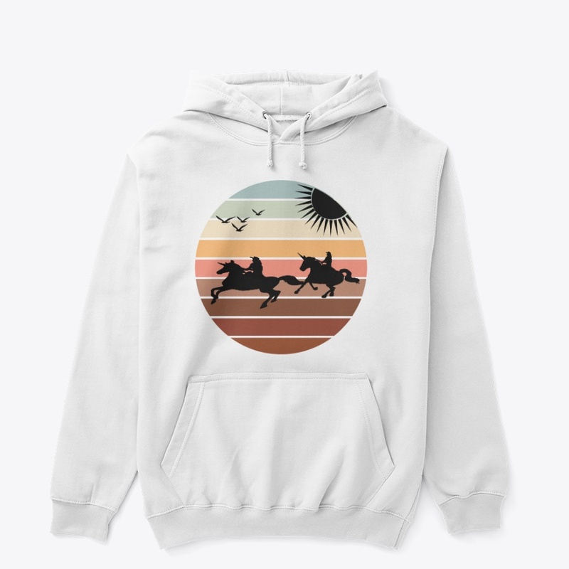 Retro vintage sunset design