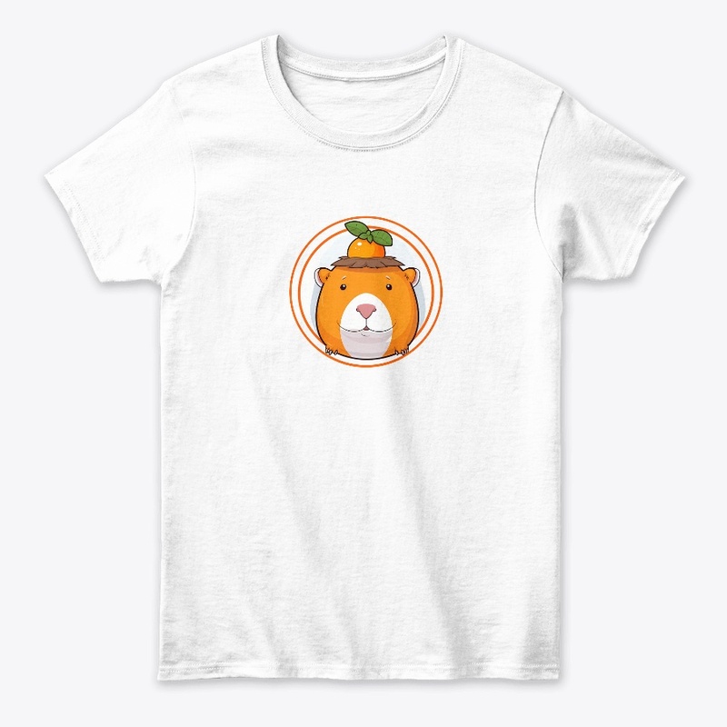 Cute Capybara with Mandarin Orange Hat!