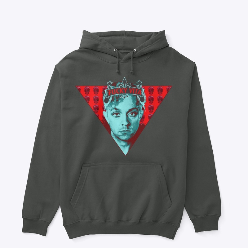 Red Cyan Viral 7ucky Vita Hoodie