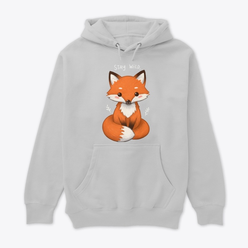 Cute Fox "Stay Wild" Art
