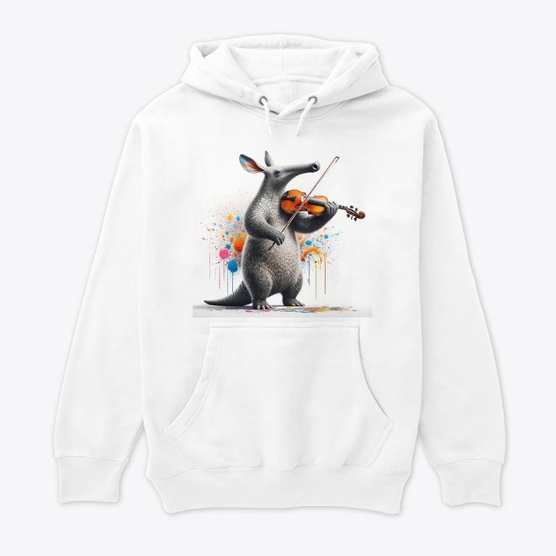 Ant Eater playing violin