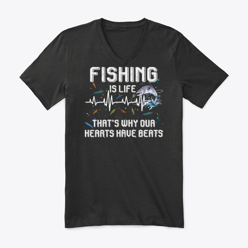 Fishing Lover Gift Our Hearts Have Beats