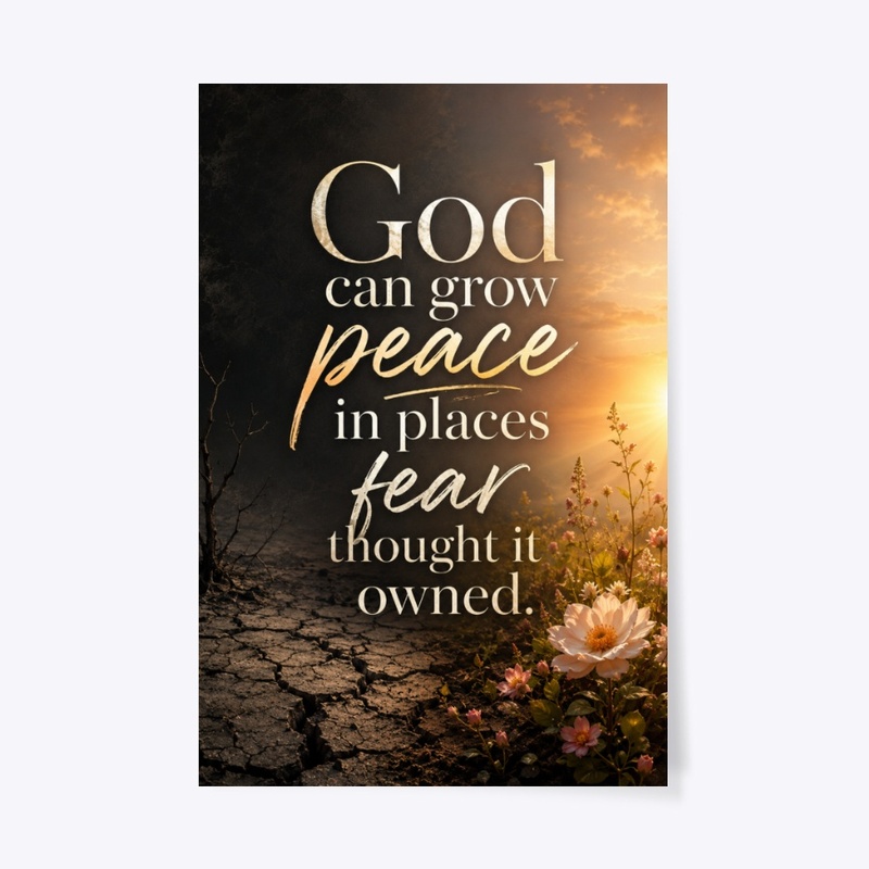 Peace Over Fear Faith Print