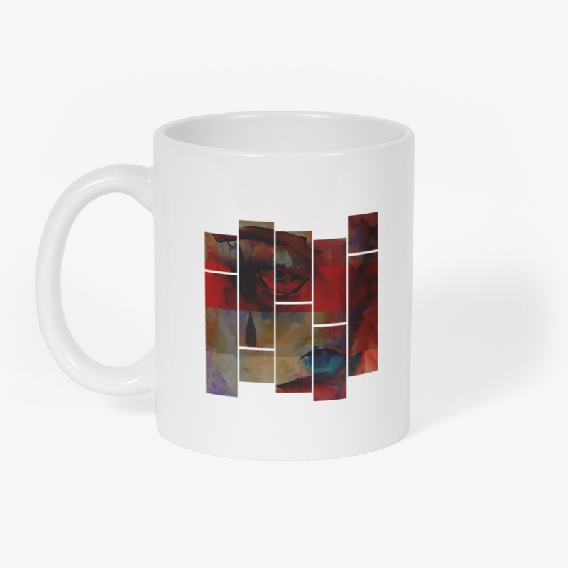 Woman Tear Drops Grunge 