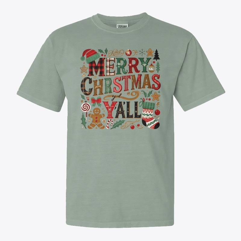 "Merry Christmas Y'all Festive"