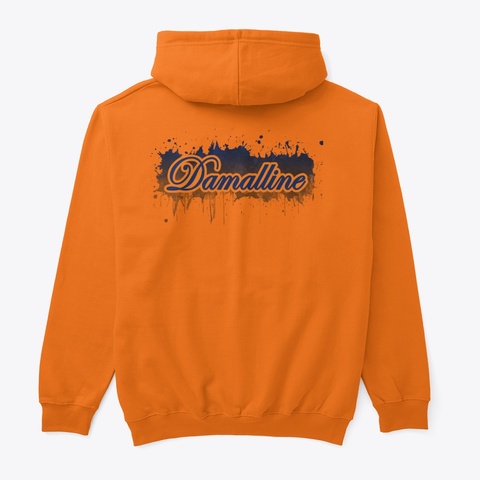 Damalline Home Field Hologram Collection Safety Orange Kaos Back