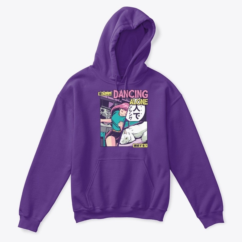 Anime Vaporwave Dancing Girl