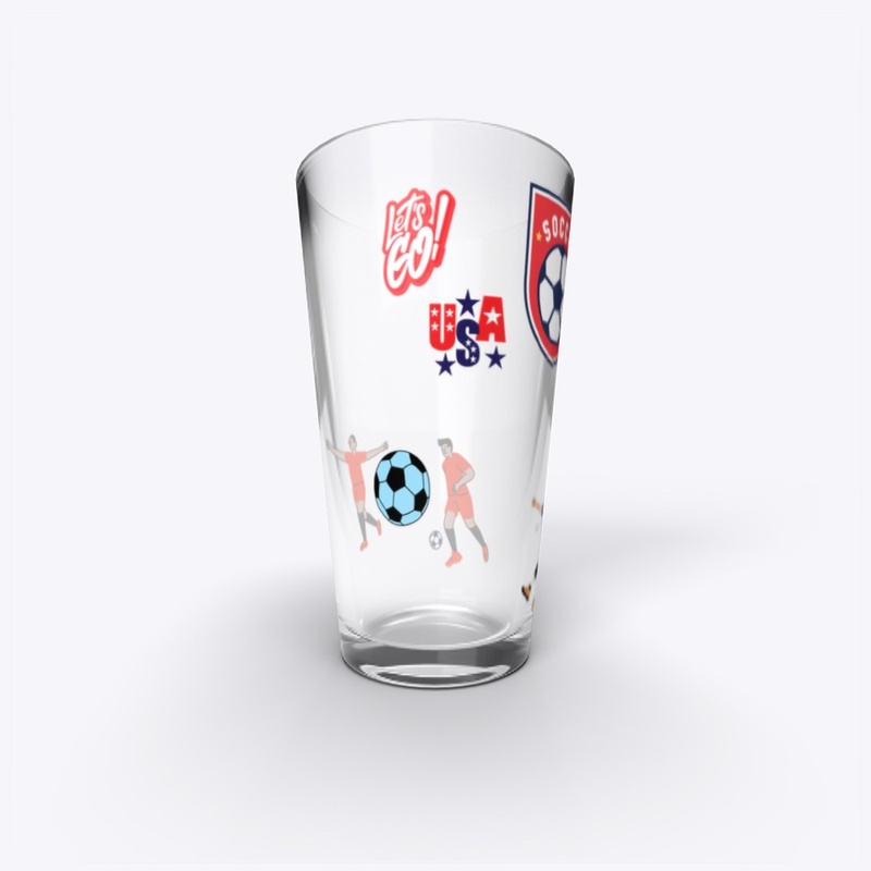 USA Soccer Pint Glass