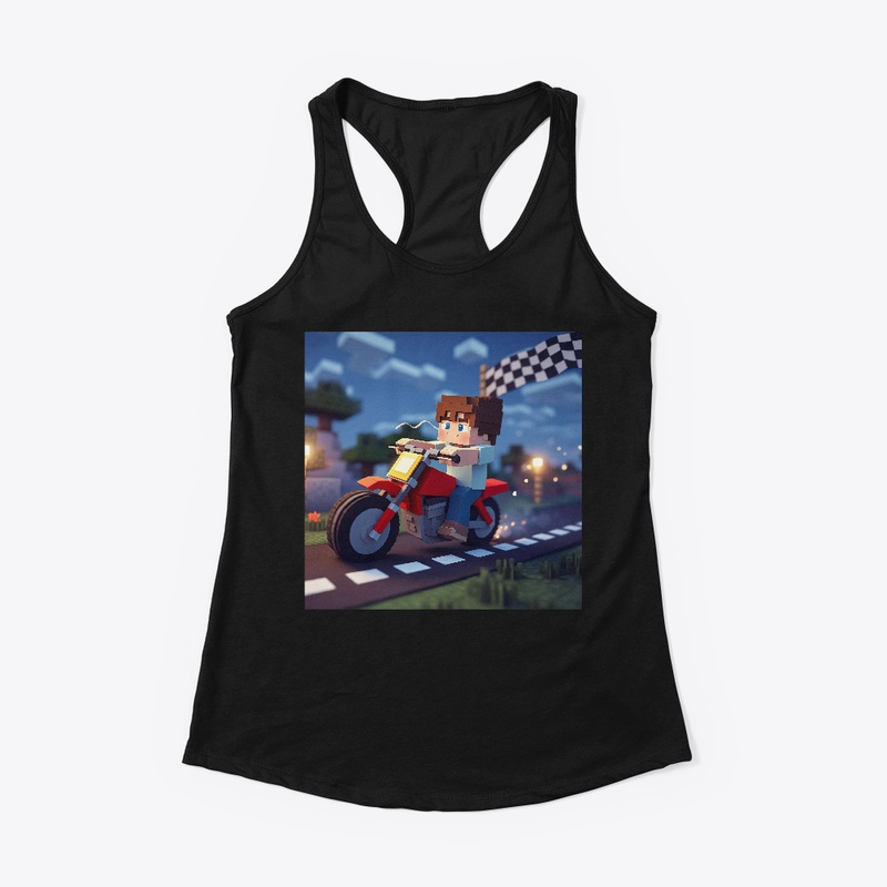 Women's Racerback Tank | Biker design