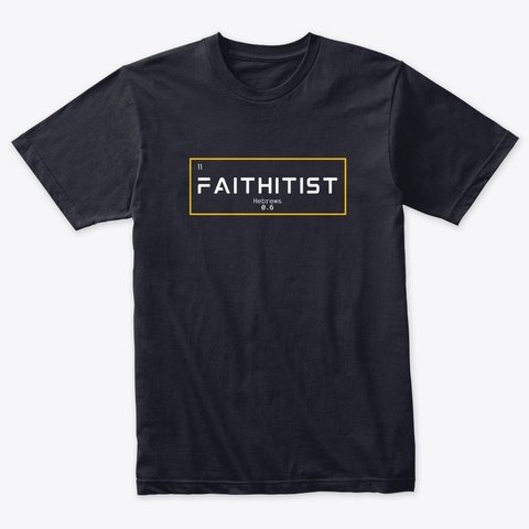 Faithitist T Shirt Vintage Navy Kaos Front