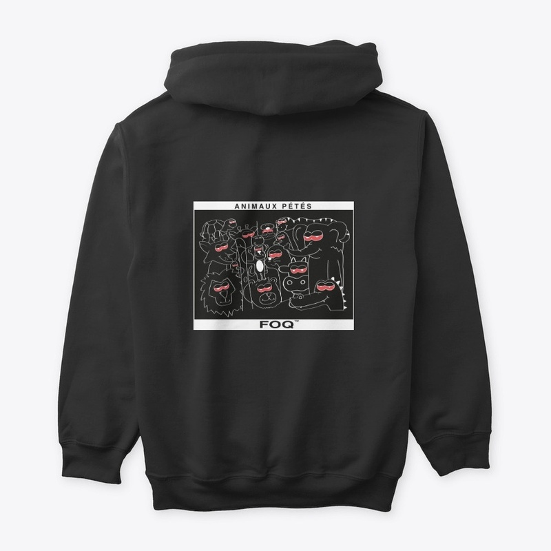 foq ''animaux pétés'' hoodie
