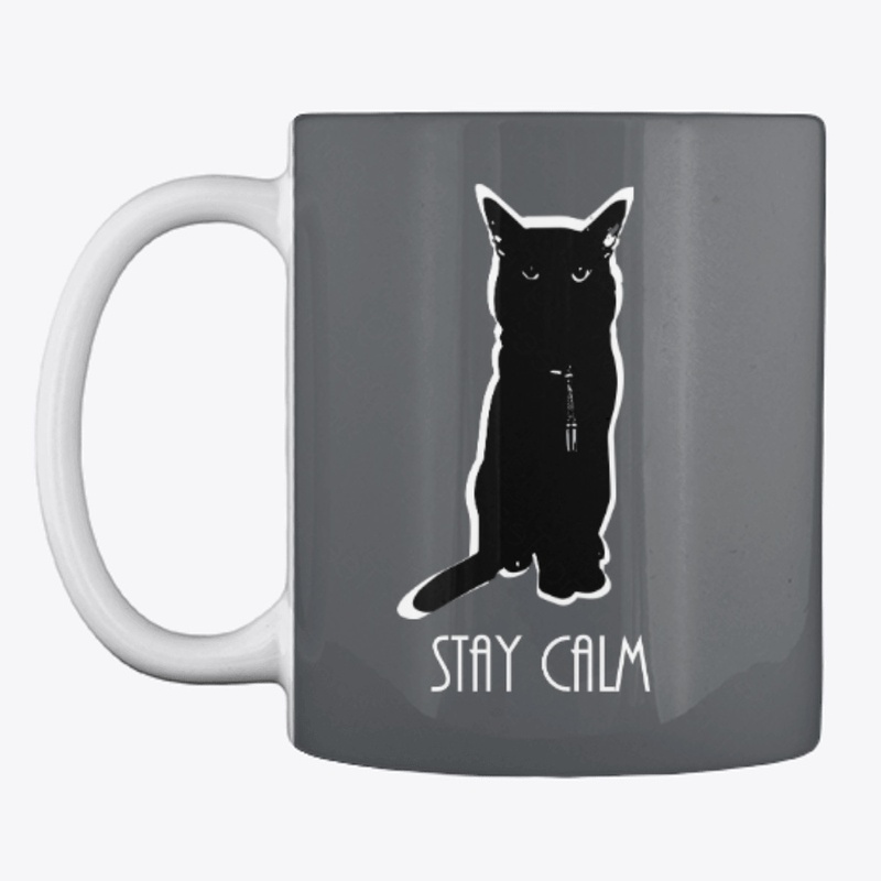 Grumpy Black Cat