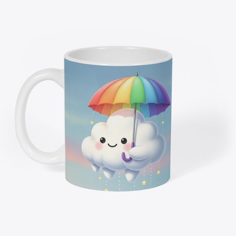 Cute Cloud &amp; Rainbow Umbrella