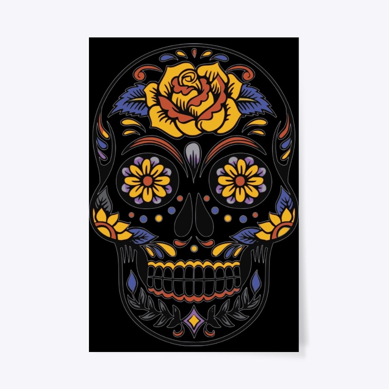 Floral Artistic skull