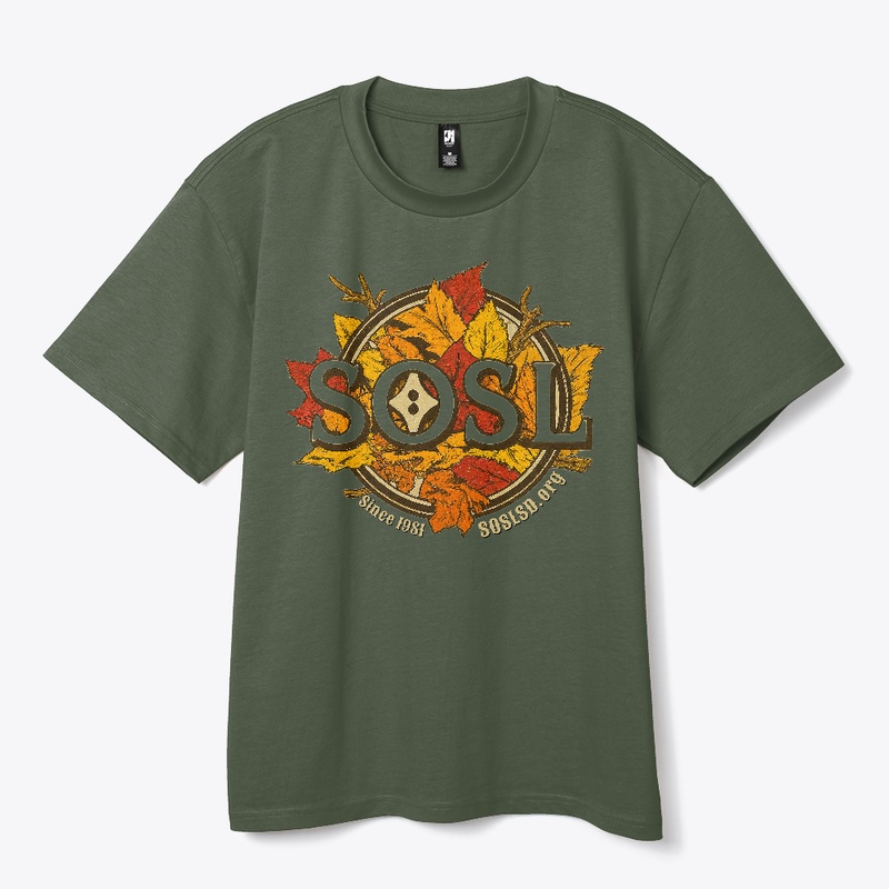 Changing leaves heavy tee in classic 