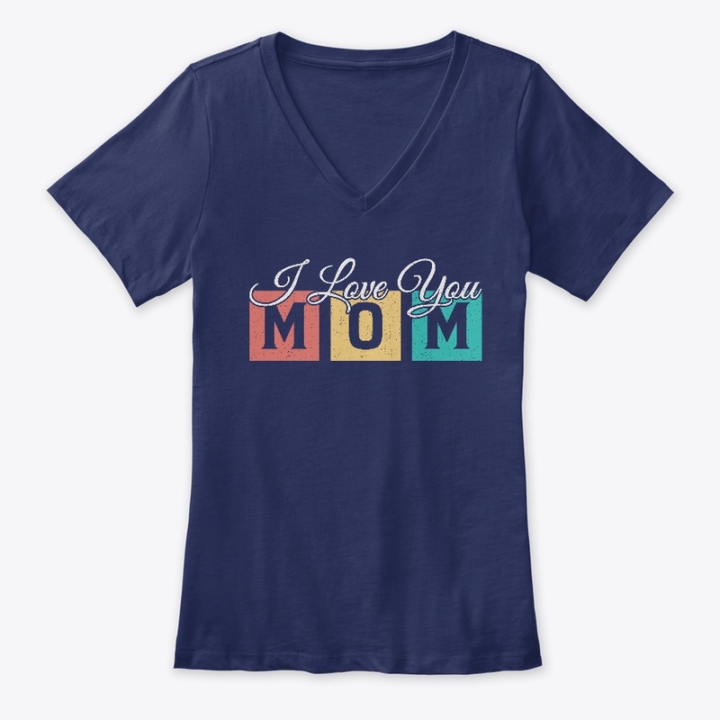 I Love You Mom Retro Vintage T-shirt