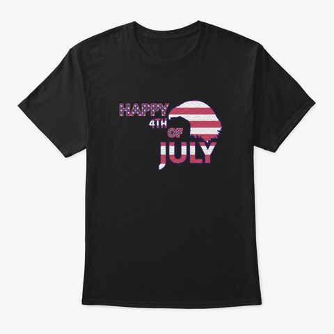 4 Th Of July Zm0jb Black T-Shirt Front