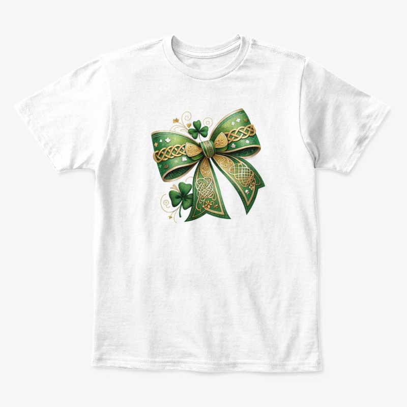 Elegant Green Bow | Patrick's Day White