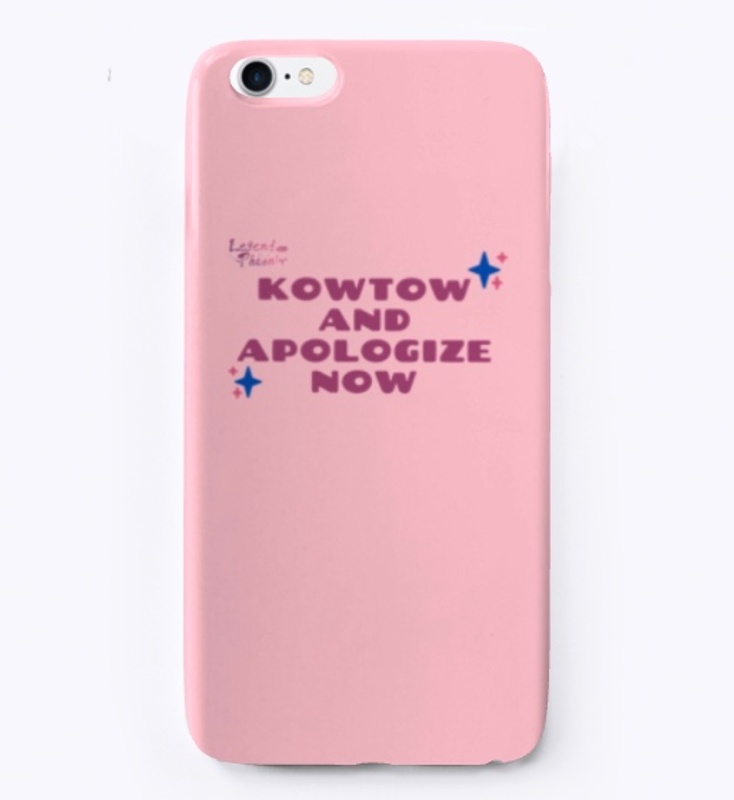 Kowtow and apologize now