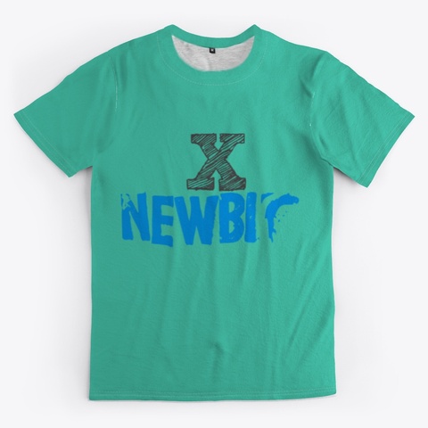 Tshirt X Newbi3 Aqua T-Shirt Front