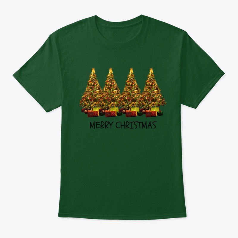 Christmas Tree T Shirt Xmas Tee