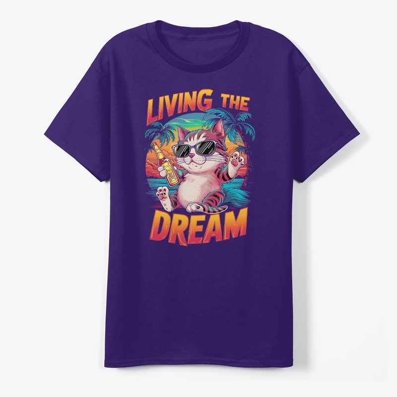 Cat Dream t-shirt design