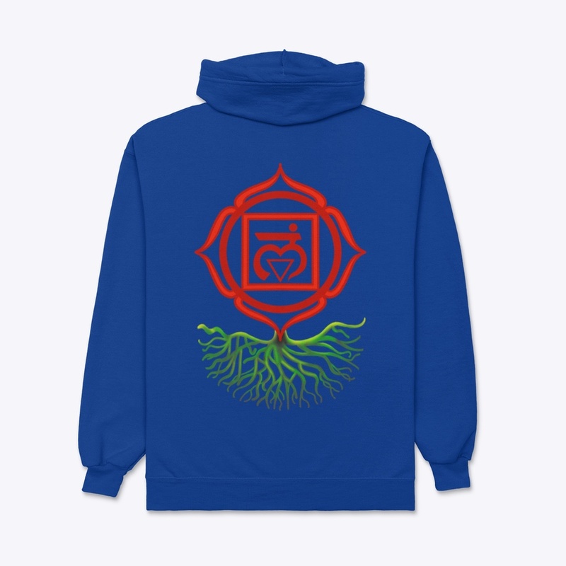 Root shock ra zip up logo back