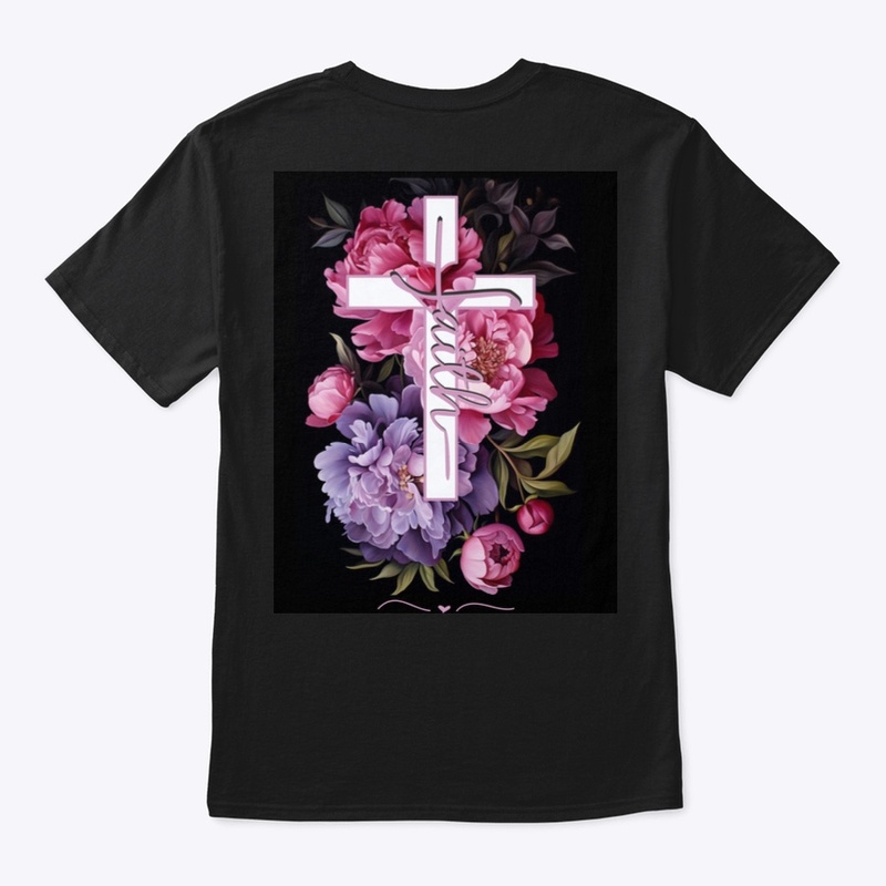 Floral Faith Cross Mauve