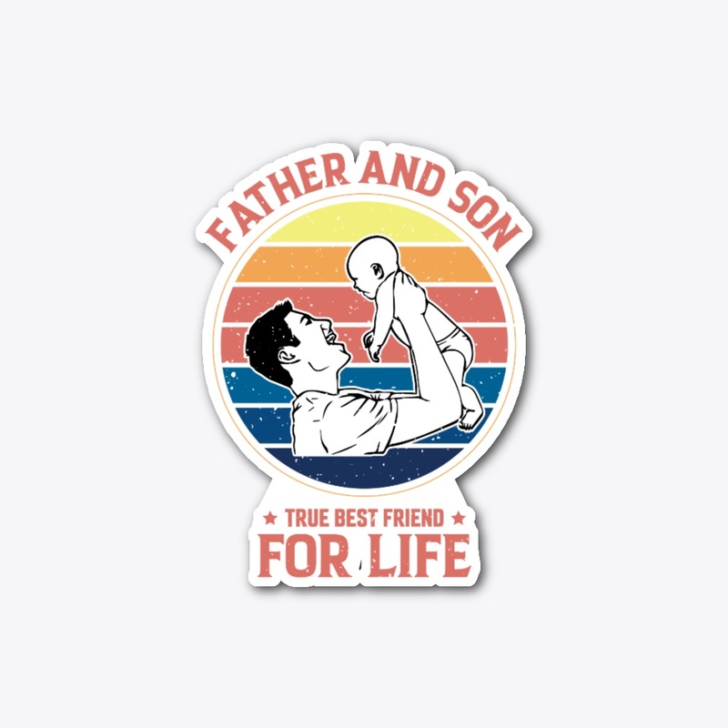 Father And Son T-Shirt Design