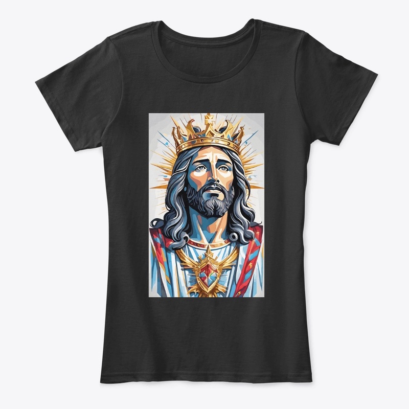 Crowned Savior Majestic Jesus Tees