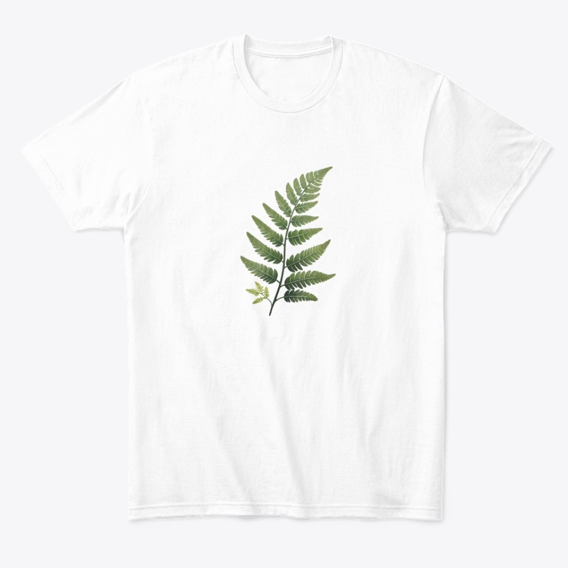 Fern Leaf Transparent Frosted Sticker.