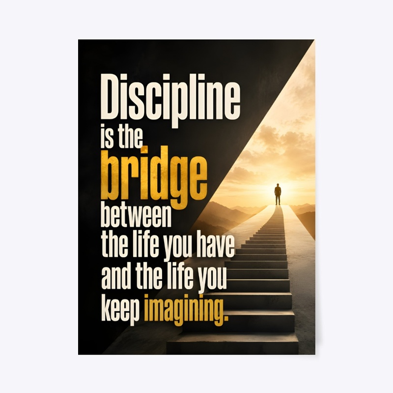 Discipline Builds Dreams Print