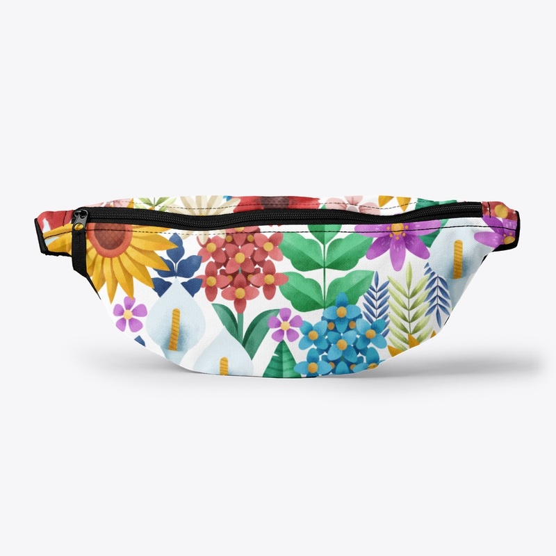fanny pack withe flowers design