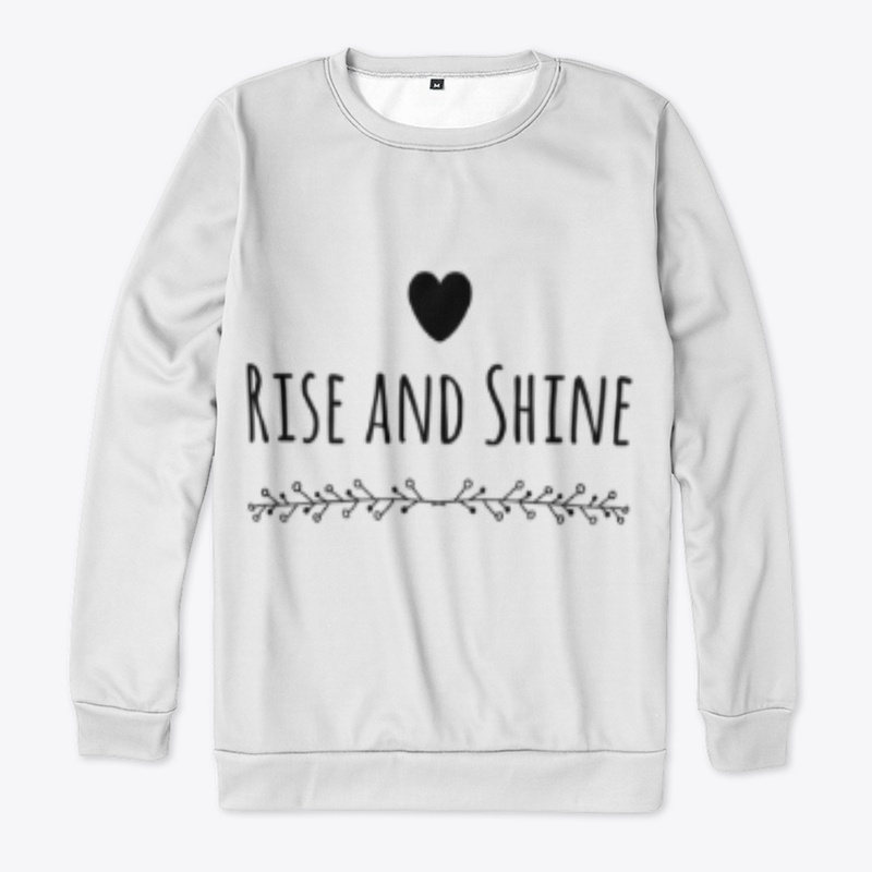 Rise and Shine clothing with cute heart