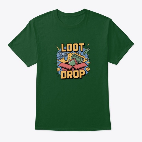 Loot Drop Deep Forest Camiseta Front