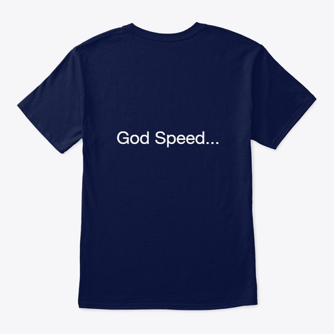 Roxanne Speed Merch Navy T-Shirt Back