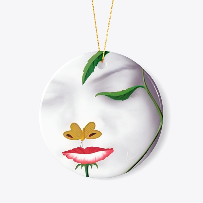 Floral Tranquility's Butterfly Kiss