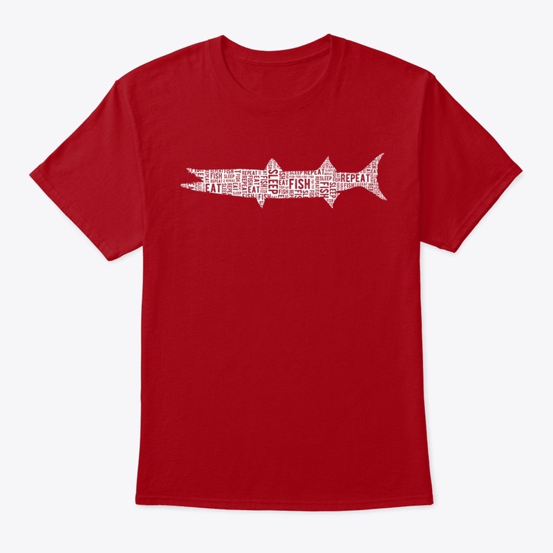 Eat Sleep Fish Repeat - Barracuda