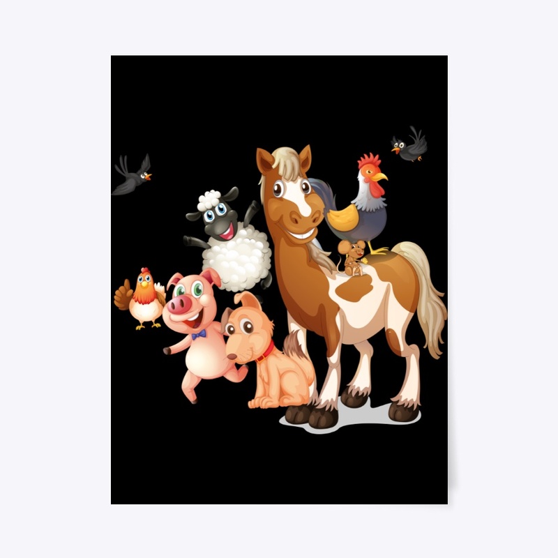 Cute farm animals