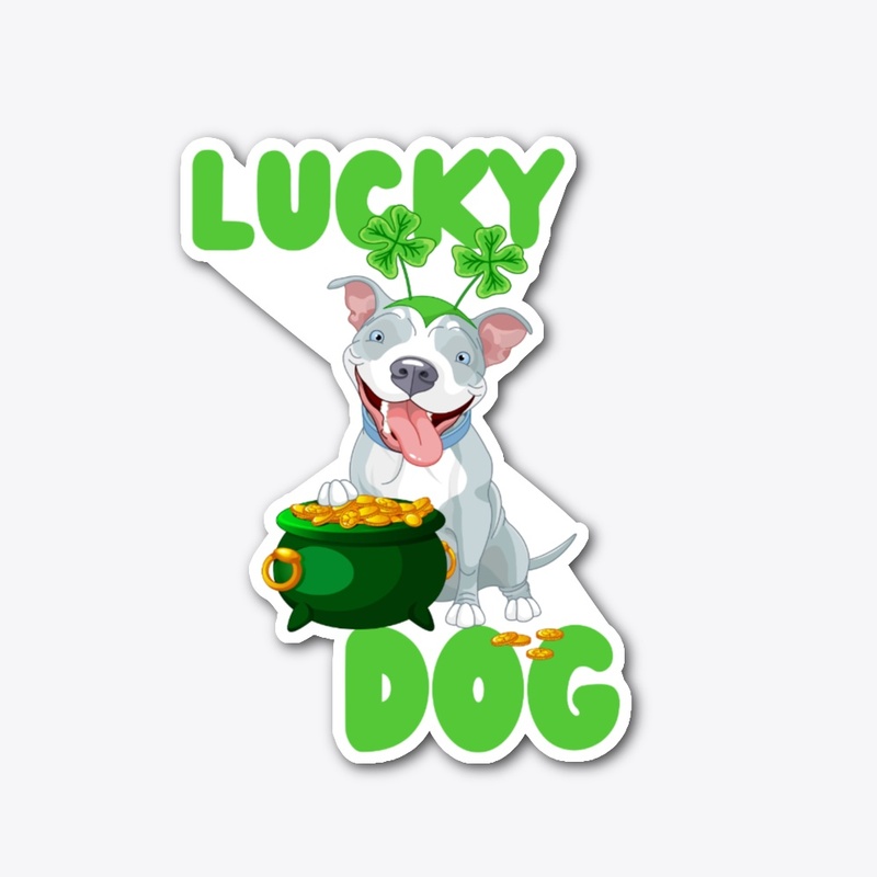 LUCKY DOG ST PATRICKS DAY POT OF GOLD