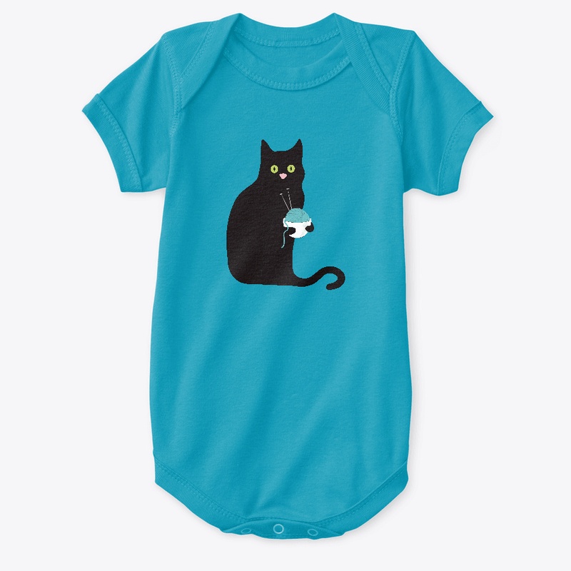 Knitting Ramen Kitty