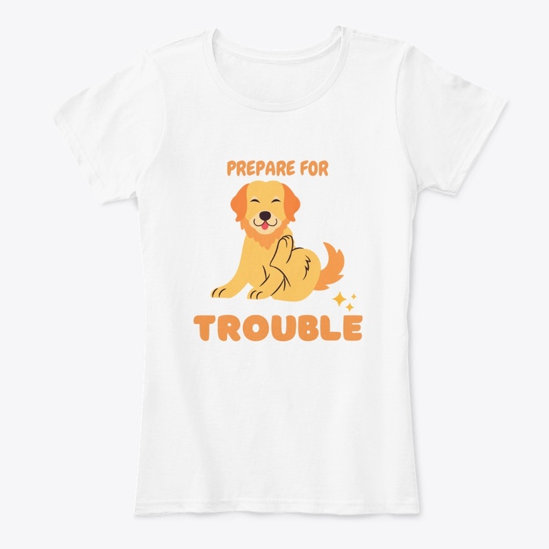 Dog T-shirt: Prepare For Trouble